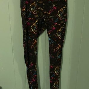 Women’s paint splatter leggings. Size medium. Never worn.